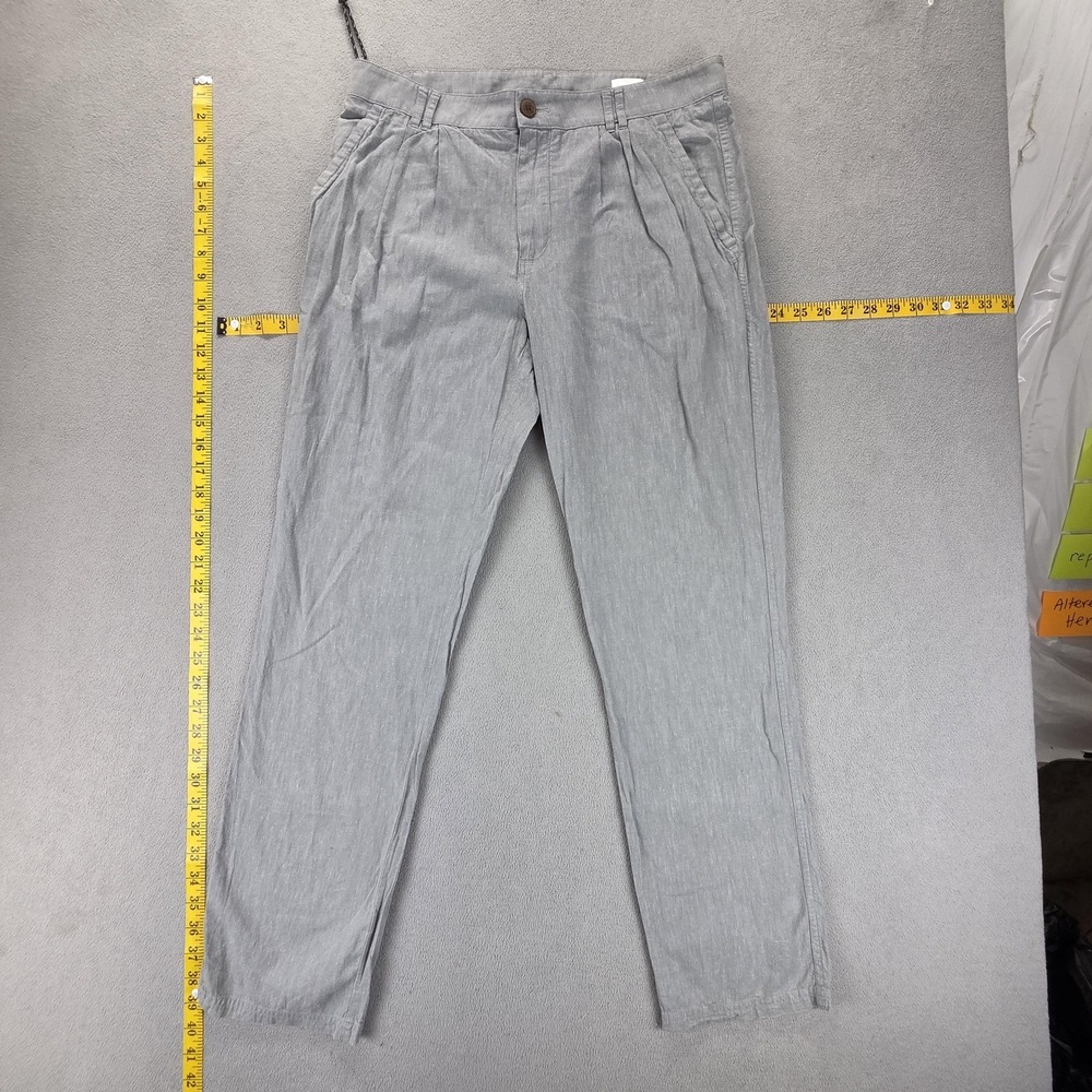 Patagonia Pants Womens 8 Gray Hemp Lightweight Pleated Front Chino Casual